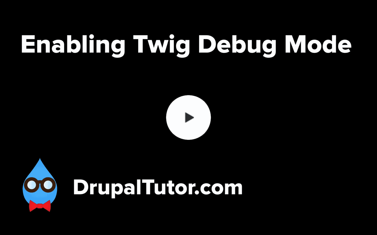 Enabling Twig Debug Mode
