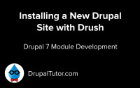 Installing Drupal with Drush Installing Drupal with Drush