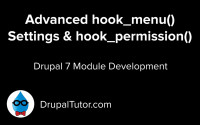 Advanced hook_menu() Settings and hook_permission()