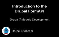 Introduction to the FormAPI Introduction to the FormAPI
