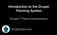 The Drupal Theme System The Drupal Theme System