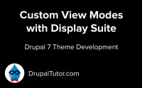 Display Suite Custom View Modes Display Suite Custom View Modes