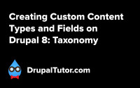 Custom Content Types and Fields: Taxonomy