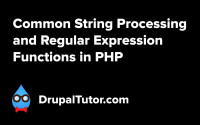Common String Processing and Regular Expression Functions Common String Processing and Regular Expression Functions