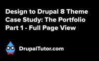 Design to Theme Case Study: Portfolio Full Page View Design to Theme Case Study: Portfolio Full Page View