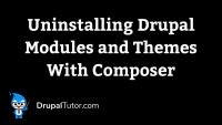 Uninstalling Modules with Composer